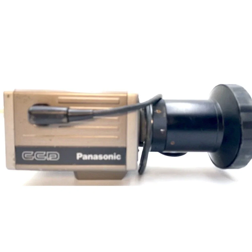PANASONIC CCTV CAMERA WV-CD22, TV LENS 50MM 1:1.8,WORKING